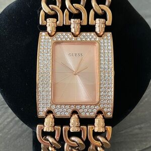 Guess Women's Watch with Rose Gold and Crystal Accents